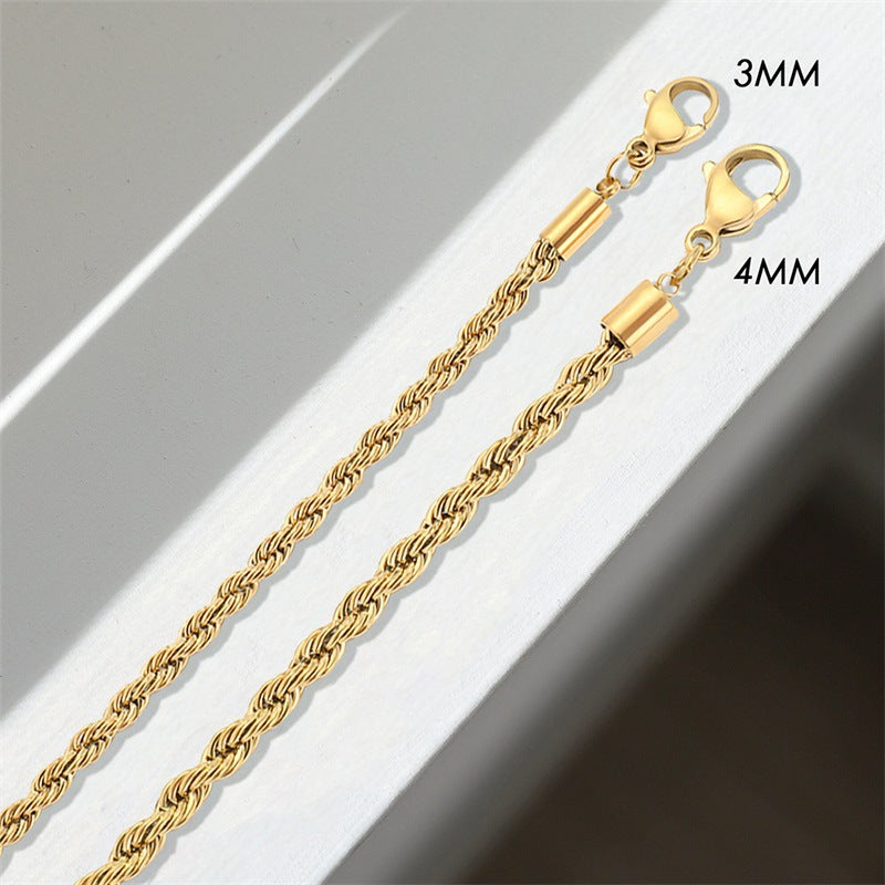 Bransoletka Gigi Rope Chain Gold