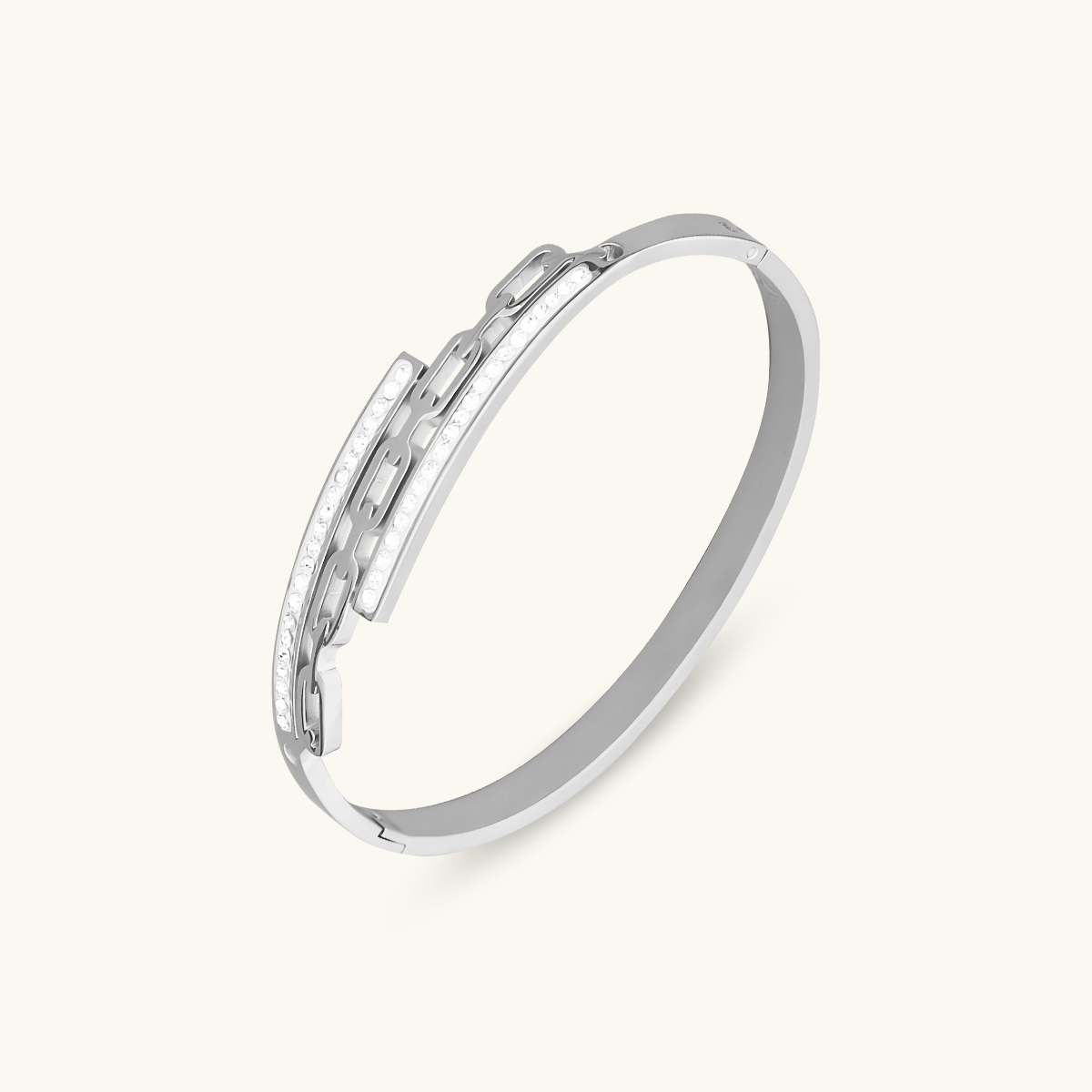 Bransoletka Margot Stone Bangle - Srebrna