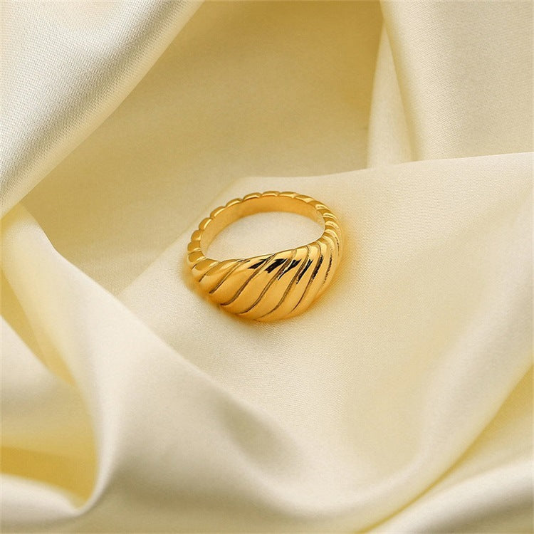 Pierścionek Ylenna Gold Croissant