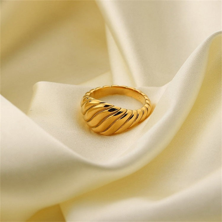 Pierścionek Ylenna Gold Croissant